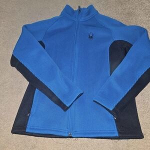 Spyder Men's Blue and Black Jacket